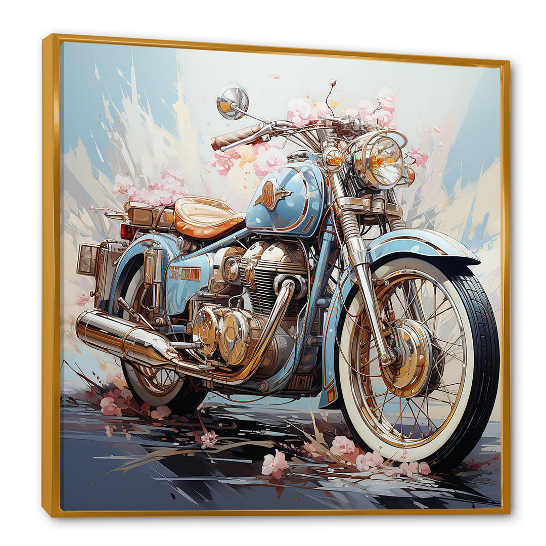 Motorcycle Freedom Awaits - Motorcycle Canvas Wall Art