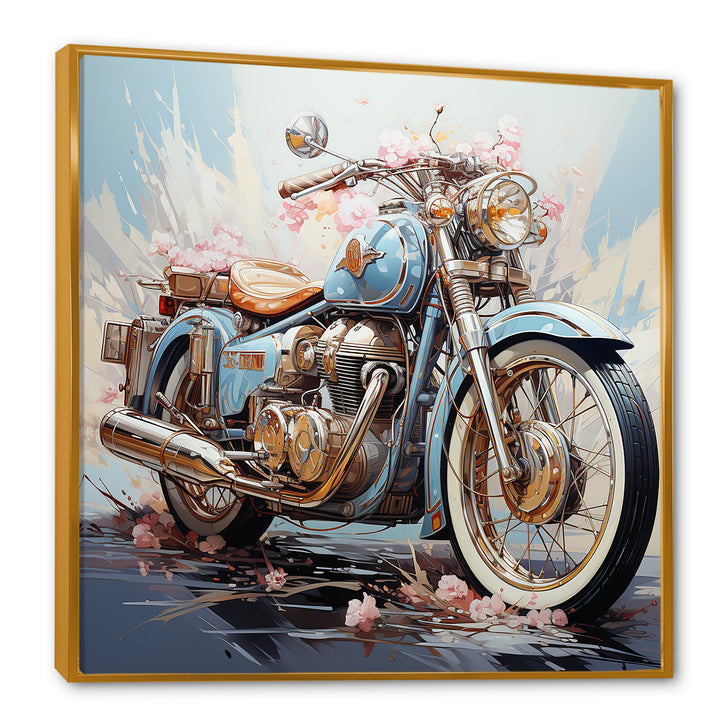 Motorcycle Freedom Awaits - Motorcycle Canvas Wall Art