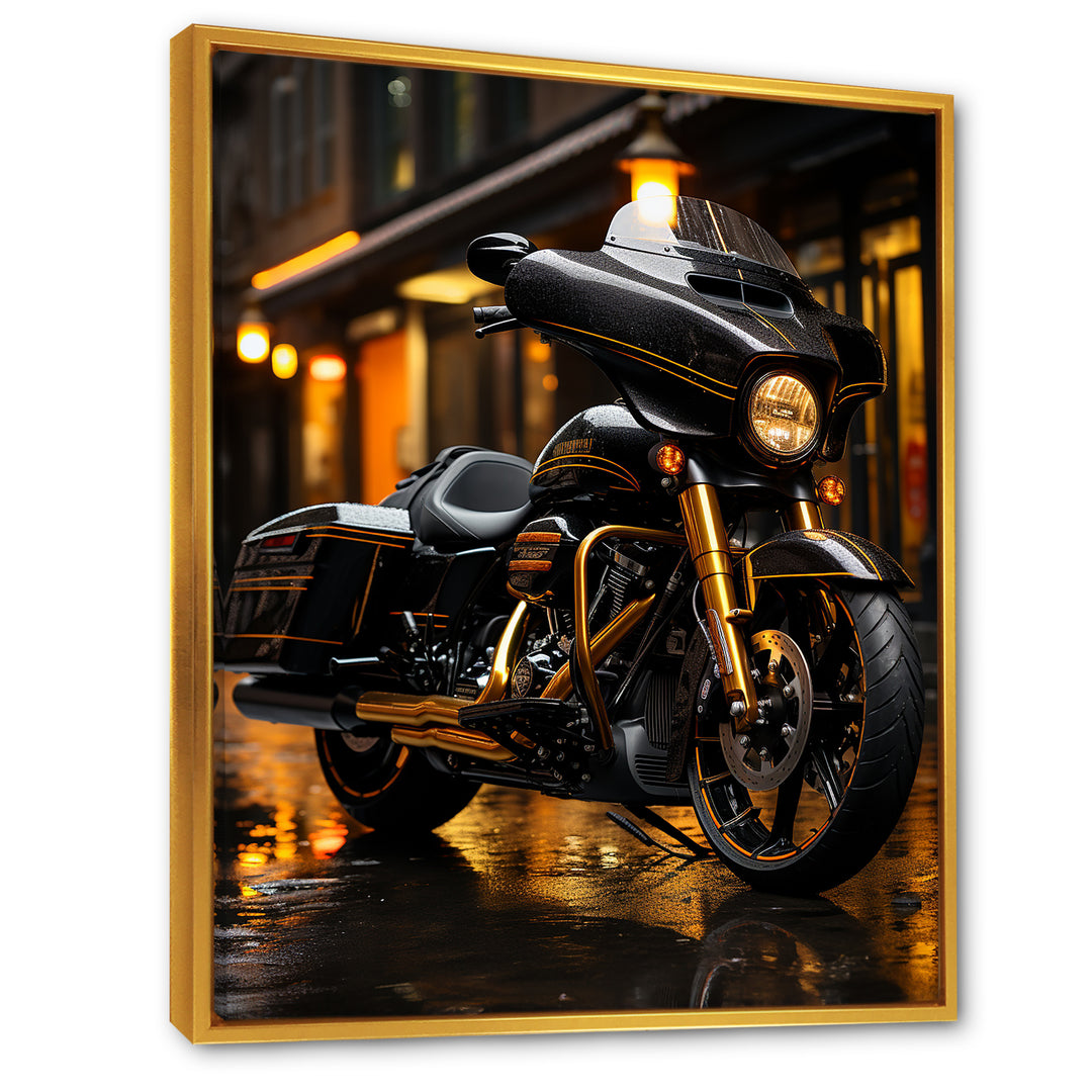 Urban Streeter Motorcycle - Motorcycle Canvas Wall Art