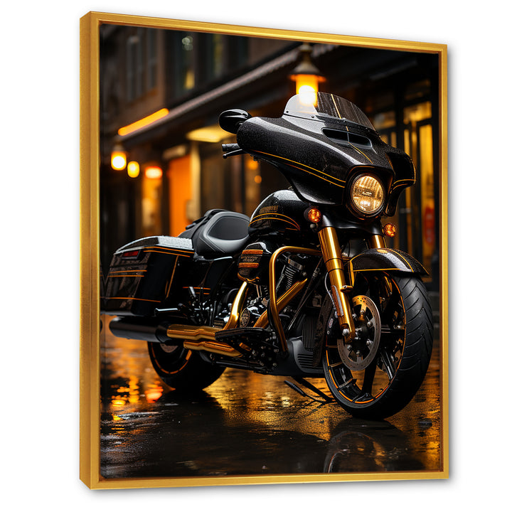 Urban Streeter Motorcycle - Motorcycle Canvas Wall Art
