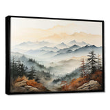 Mountain Morning Whisperes I - Landscapes Canvas Wall Art