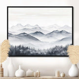 Morning Fog Mountain Wonder - Landscapes Canvas Wall Art