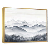 Morning Fog Mountain Wonder - Landscapes Canvas Wall Art