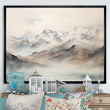 Morning Fog Mountain Wonder IV - Landscapes Canvas Wall Art