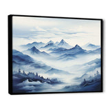 Mountain Blue Peak Harmonies II - Landscapes Canvas Wall Art