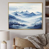 Mountain Blue Peak Harmonies II - Landscapes Canvas Wall Art