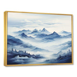 Mountain Blue Peak Harmonies II - Landscapes Canvas Wall Art