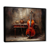 Cello Charisma Deep Burgundy II - Music Canvas Wall Art