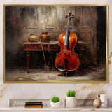 Cello Charisma Deep Burgundy II - Music Canvas Wall Art