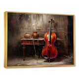 Cello Charisma Deep Burgundy II - Music Canvas Wall Art