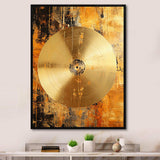 Cymbal Symphony Gilded - Music Canvas Wall Art