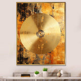 Cymbal Symphony Gilded - Music Canvas Wall Art