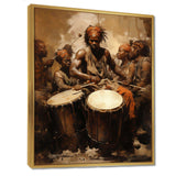 Traditional African Drum Drama - Music Canvas Wall Art