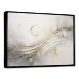 Abstract Music Note Silver Grace - Music Canvas Wall Art