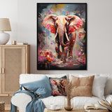 Pink Elephant Stampede - Elephant Home Decor Art