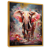 Pink Elephant Stampede - Elephant Home Decor Art
