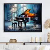 Piano Rhapsody In Blue I - Music Canvas Wall Art