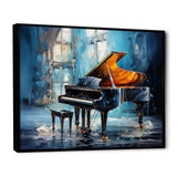 Piano Rhapsody In Blue I - Music Canvas Wall Art