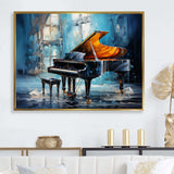 Piano Rhapsody In Blue I - Music Canvas Wall Art