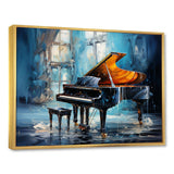 Piano Rhapsody In Blue I - Music Canvas Wall Art