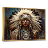 Native Honor Traditional Warrior I - People Canvas Wall Art