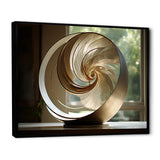 Bronze Beauty Nautilus Vortex - Nautilus Canvas Wall Art