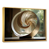 Bronze Beauty Nautilus Vortex - Nautilus Canvas Wall Art
