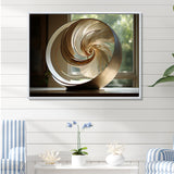 Bronze Beauty Nautilus Vortex - Nautilus Canvas Wall Art