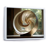 Bronze Beauty Nautilus Vortex - Nautilus Canvas Wall Art
