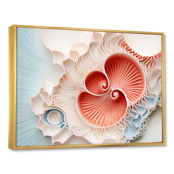Coral Chamber Nautilus Spiral - Nautilus Wall Art Prints