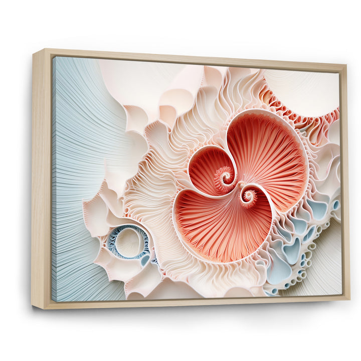 Coral Chamber Nautilus Spiral - Nautilus Wall Art Prints
