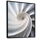 Ivory Sea Sheel Infinity Spiral - Nautilus Large Canvas Wall Art
