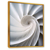 Ivory Sea Sheel Infinity Spiral - Nautilus Large Canvas Wall Art