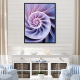 Lavender Sea Sheel Infinity Spiral - Nautilus Home Decor Art