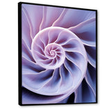 Lavender Sea Sheel Infinity Spiral - Nautilus Home Decor Art