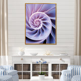 Lavender Sea Sheel Infinity Spiral - Nautilus Home Decor Art