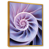 Lavender Sea Sheel Infinity Spiral - Nautilus Home Decor Art