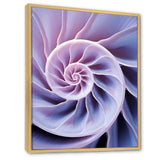 Lavender Sea Sheel Infinity Spiral - Nautilus Home Decor Art