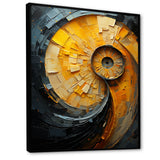 Lemon Labyrinth Nautilus Spiral - Nautilus Living Room Wall Art