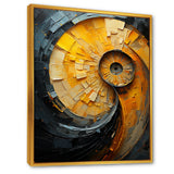 Lemon Labyrinth Nautilus Spiral - Nautilus Living Room Wall Art