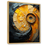 Lemon Labyrinth Nautilus Spiral - Nautilus Living Room Wall Art