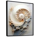 Abstract Snails Nautilus - Nautilus Canvas Wall Art