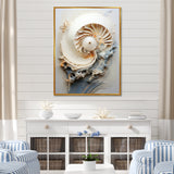 Abstract Snails Nautilus - Nautilus Canvas Wall Art