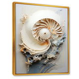 Abstract Snails Nautilus - Nautilus Canvas Wall Art