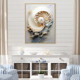 Abstract Snails Nautilus - Nautilus Canvas Wall Art