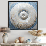Silver Swirl Shell Fish - Nautilus Bedroom Wall Art