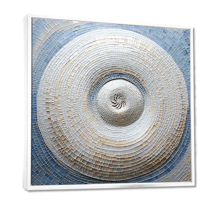 Silver Swirl Shell Fish - Nautilus Bedroom Wall Art