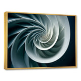 Turquoise Twirl Shell Fish Spiral - Nautilus Canvas Wall Art