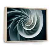 Turquoise Twirl Shell Fish Spiral - Nautilus Canvas Wall Art