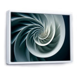Turquoise Twirl Shell Fish Spiral - Nautilus Canvas Wall Art